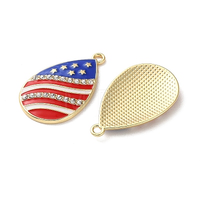 Independence Day Alloy Enamel Pendants ENAM-I069-01G-01-1