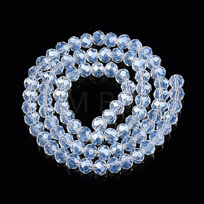 Electroplate Glass Beads Strands EGLA-A044-J6mm-A06-1