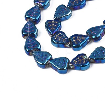 Electroplate Glass Beads Strands EGLA-S188-16-B01-1