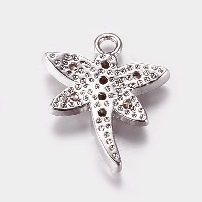 Long-Lasting Plated Brass Micro Pave Cubic Zirconia Charms ZIRC-L072-63P-1
