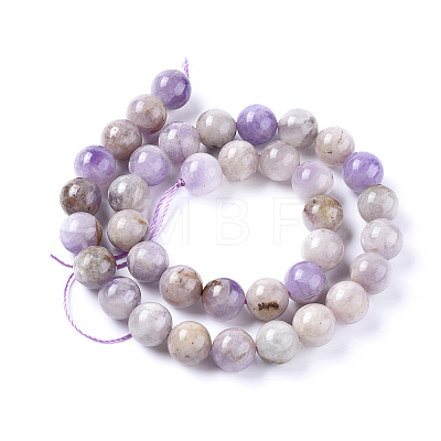 Natural Amethyst Beads Strands X-G-L555-01-6mm-1