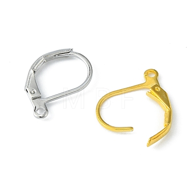 60Pcs 3 Colors Brass Leverback Earring Findings KK-FS0001-16-1