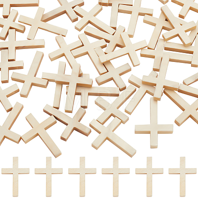 50Pcs Wood Pendants WOOD-SC0001-69-1