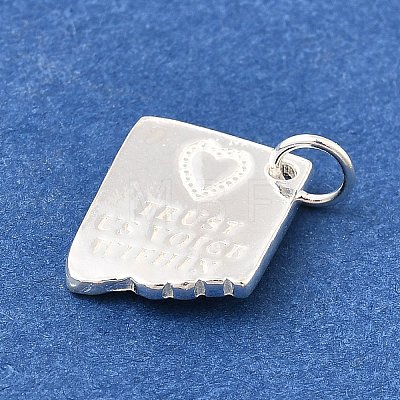 925 Sterling Silver Trust US Voice Within Pendants STER-Q003-01I-S-1