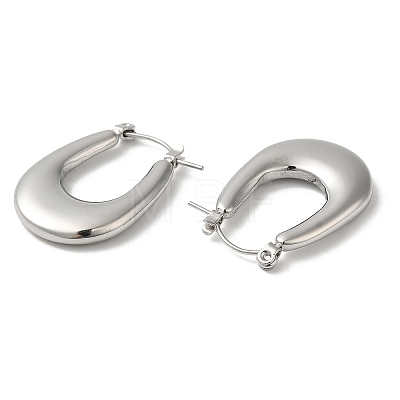 304 Stainless Steel Thick Hoop Earrings for Women EJEW-Z026-23P-1