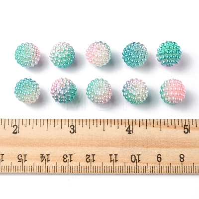 Imitation Pearl Acrylic Beads OACR-FS0001-32B-1