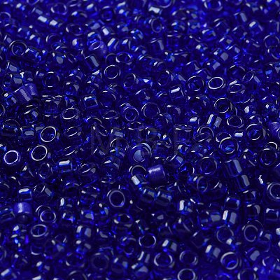 Transparent Colours Glass Seed Beads X-SEED-S042-11A-06-1