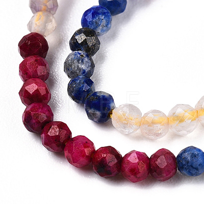 Natural Mixed Gemstone Beads Strands G-D080-A01-03-16-1