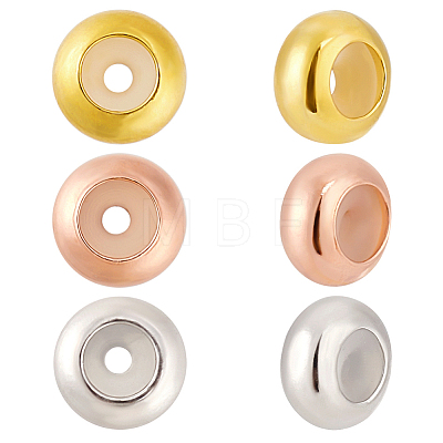 6Pcs 3 Colors 925 Sterling Silver Beads STER-PH0002-03-1