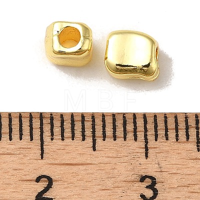 Cuboid Alloy Beads FIND-G066-02G-1