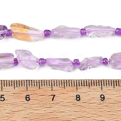 Natural Ametrine Beads Strands G-F821-E01-01-1