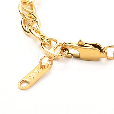 Brass Mariner Link Chains Bracelet BJEW-JB06986-1