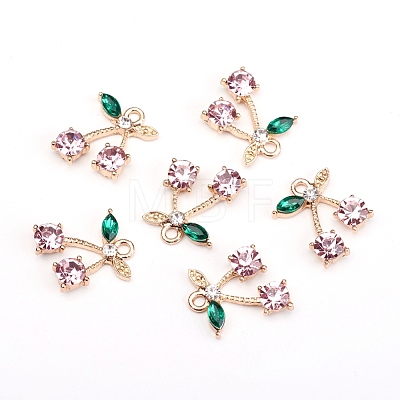 Alloy Rhinestone Pendants ALRI-WH0005-12B-1