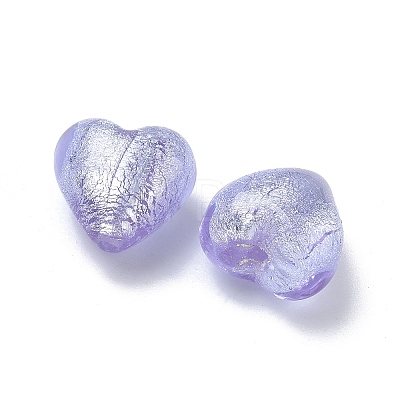 Handmade Silver Foil Glass Beads LS-LAMP-F043-02E-1