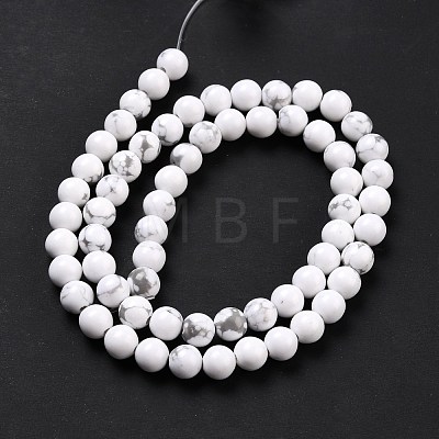 Synthetic Howlite Beads Strands G-E568-04A-1