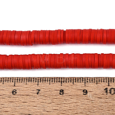 Handmade Polymer Clay Beads Strands CLAY-R089-6mm-038-1