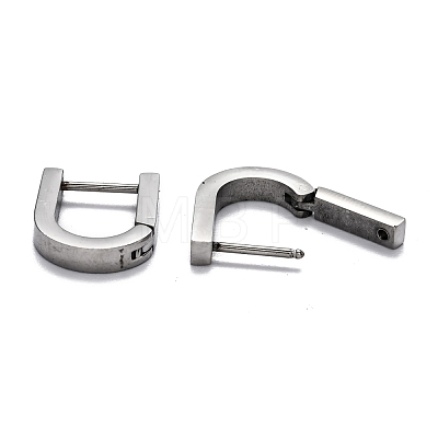 304 Stainless Steel Huggie Hoop Earrings STAS-H156-12A-P-1