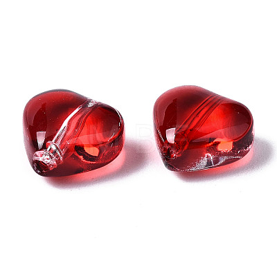 Transparent Spray Painted Glass Beads LS-X-GGLA-S054-012A-02-1