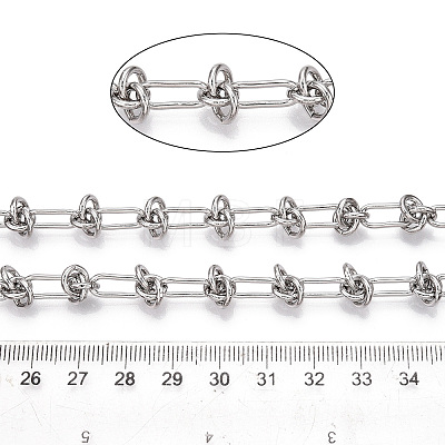 Iron Oval with knot Link Chains CH-N004-14P-1