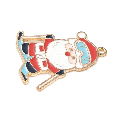 Christmas Alloy Enamel Pendants ENAM-B035-02J-11KCG-1