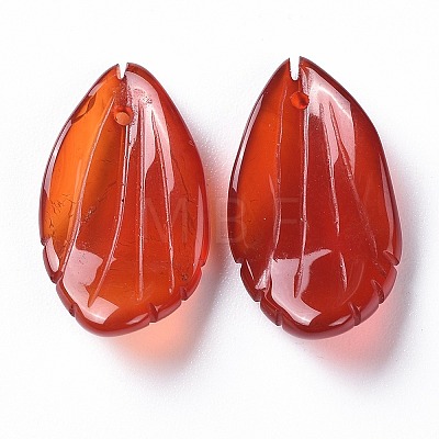 Natural Carnelian/Red Agate Pendants G-F697-C03-1