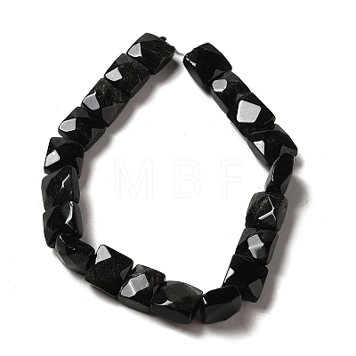 Natural Obsidian Beads Strands G-C109-A02-01-1