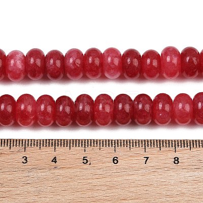 Dyed Natural White Jade Beads Strands G-G107-A43-01-1