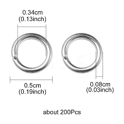 304 Stainless Steel Jump Rings STAS-YW0001-61B-1
