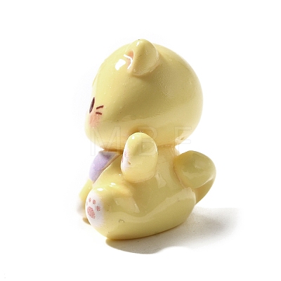 Opaque Cute Little Cat Resin Ornament RESI-S015-02E-1