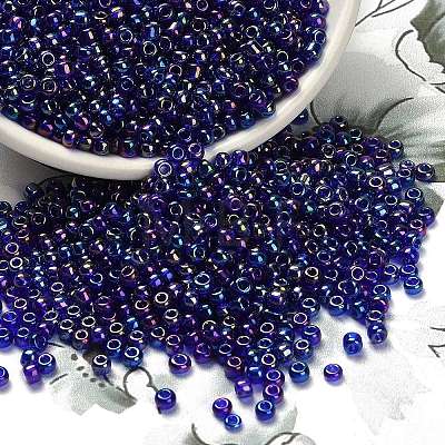 FGB 8/0 Grade A Round Glass Seed Beads SEED-Q010-3mm-F544-1
