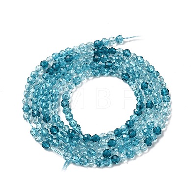 Transparent Glass Beads Strands GLAA-H027-01E-1