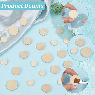 210Pcs 3 Styles Wooden Beads WOOD-PA0001-52-1