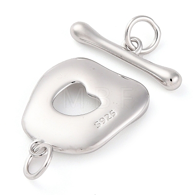 925 Sterling Silver Toggle Clasps STER-U005-08P-1