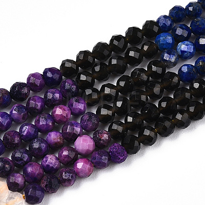 Natural Mixed Gemstone Beads Strands G-D080-A01-02-17-1