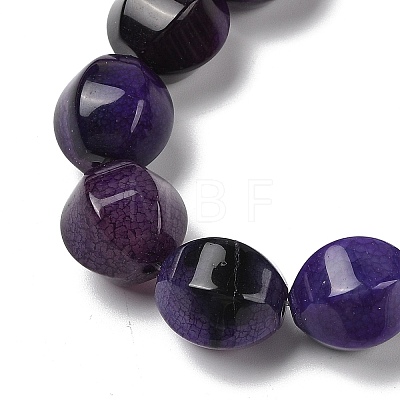 Dyed Natural Agate Beads Strands G-H087-E01-01D-1