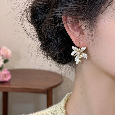 Alloy Enamel Leverback Earrings WGBBE2E-01-1