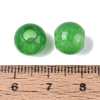 Natural White Jade European Beads G-Q607-01A-08-1
