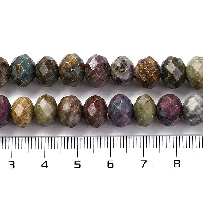 Natural Ruby in Zoisite Beads Strands G-K380-A60-06-1