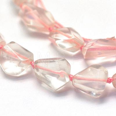 Natural Rose Quartz Beads Strands G-L464-31-1