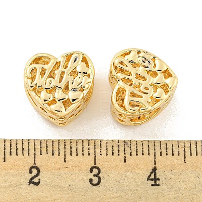 Mother's Day Rack Plating Alloy European Beads FIND-B034-31G-1