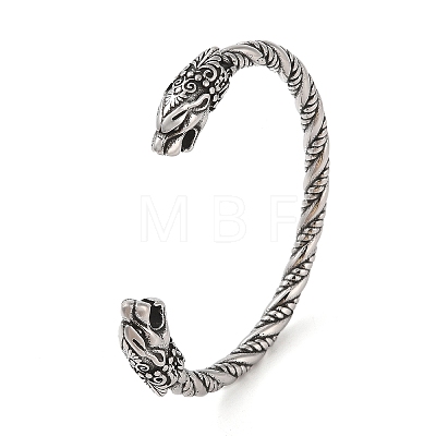 Viking 304 Stainless Steel Open Cuff Bangles for Men BJEW-U001-07H-G-1