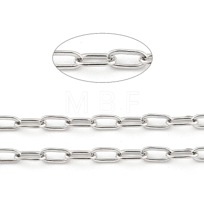 304 Stainless Steel Paperclip Chains STAS-H111-04P-A-1