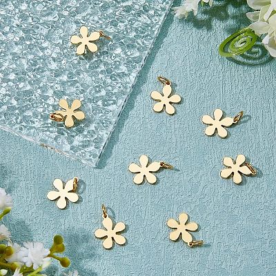 Brass Charms KK-FH0004-89-1