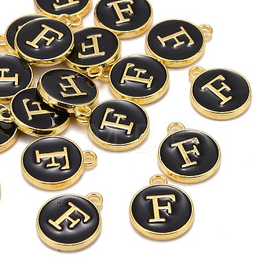 Golden Plated Alloy Charms X-ENAM-S118-02F-1