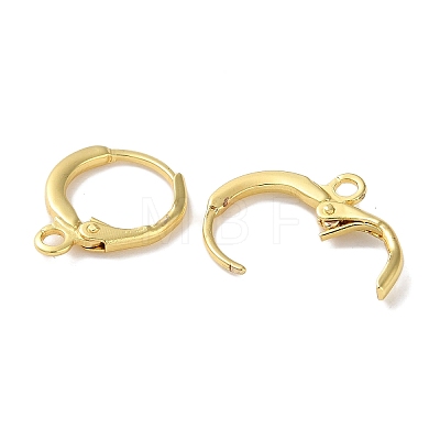 Rack Plating Brass Hoop Earring Settings KK-F090-14G-1