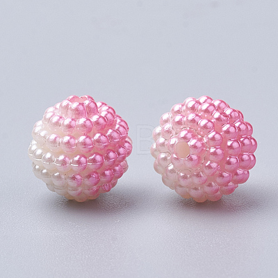 Imitation Pearl Acrylic Beads OACR-T004-12mm-14-1