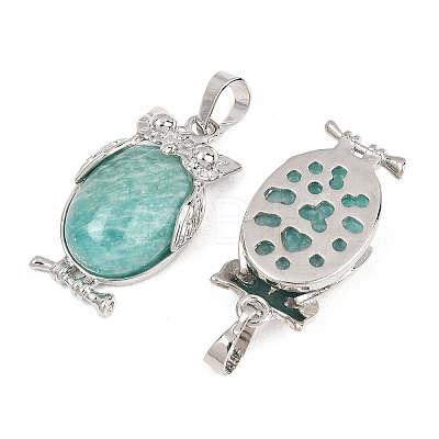 Natural Amazonite Pendants G-A315-03G-P-1