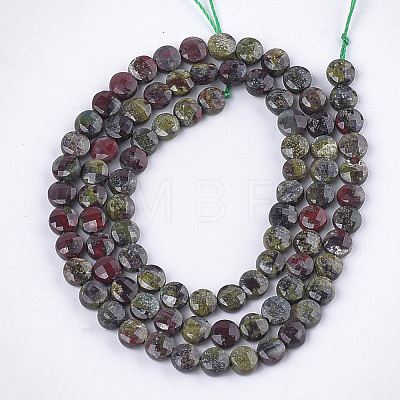 Natural Dragon Blood Beads Strands G-S354-33-1