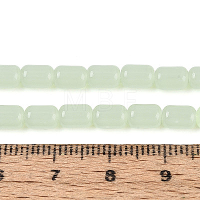 Imitation Jade Glass Beads Strands GLAA-T028-14J-03-1