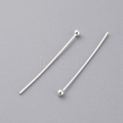 925 Sterling Silver Ball Head Pins STER-A028-2-1